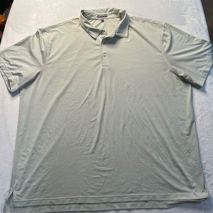 Peter Millar green and white golf shirt ( summer comfort )new w/out tags size 3X